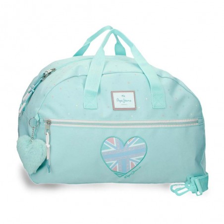 Sac de voyage PEPE JEANS "Nerea" menthe | Sac de sport ado fille original marque pas cher Sac de voyage PEPE JEANS "Nerea" menthe | Sac de sport ado fille original marque pas cher
