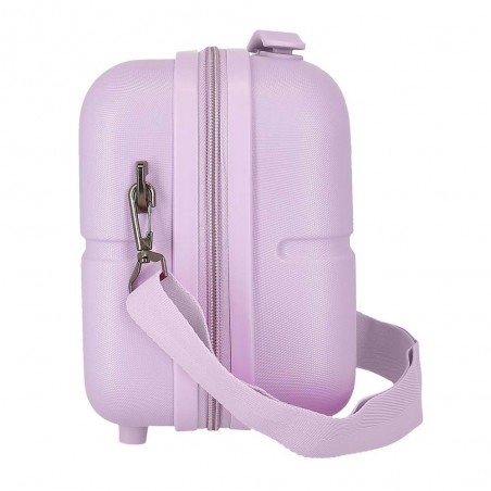 Vanity case rigide PEPE JEANS "Accent" lilas | Trousse de toilette fille femme violet mauve originale marque tendance
