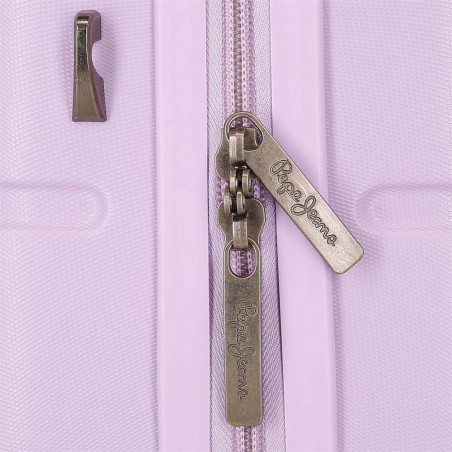 Vanity case rigide PEPE JEANS "Accent" lilas | Trousse de toilette fille femme violet mauve originale marque tendance Vanity case rigide PEPE JEANS "Accent" lilas | Trousse de toilette fille femme violet mauve originale marque tendance