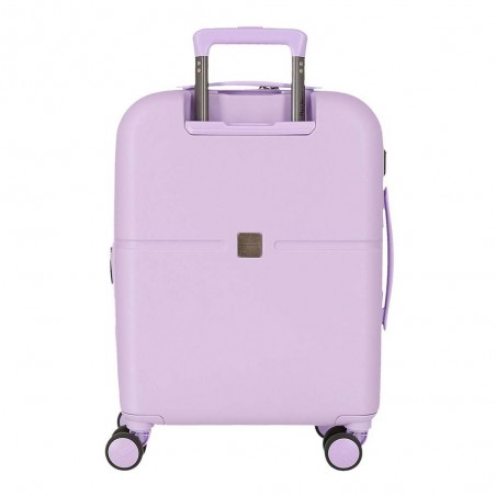 Valise cabine 55cm PEPE JEANS "Accent" lilas | Bagage avion petit format marque tendance mode femme fille