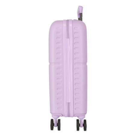 Valise cabine 55cm PEPE JEANS "Accent" lilas | Bagage avion petit format marque tendance mode femme fille