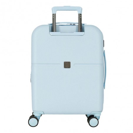 Valise cabine 55cm PEPE JEANS "Accent" bleu pastel | Bagage avion petit format marque tendance mode femme fille