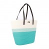 Panier porté épaule LES TROPEZIENNES "Danatil" turquoise | Sac de plage été femme style bohème chic pas cher Panier porté épaule LES TROPEZIENNES "Danatil" turquoise | Sac de plage été femme style bohème chic pas cher