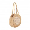 Panier rond LES TROPEZIENNES "Hossa" | Sac de plage original femme bohème chic brodé Panier rond LES TROPEZIENNES "Hossa" | Sac de plage original femme bohème chic brodé
