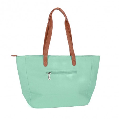 Cabas femme LES TROPÉZIENNES "Mojave" lagon turquoise| Sac shopping plage été pas cher