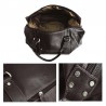 Sac de voyage en cuir KATANA marron foncé chocolat | Bagage homme grande taille style luxe pas cher Sac de voyage en cuir KATANA marron foncé chocolat | Bagage homme grande taille style luxe pas cher