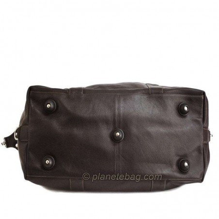 Sac de voyage en cuir KATANA marron foncé chocolat | Bagage homme grande taille style luxe pas cher Sac de voyage en cuir KATANA marron foncé chocolat | Bagage homme grande taille style luxe pas cher
