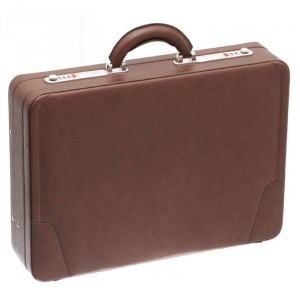 Attaché-Case façon cuir Davidt's - Marron