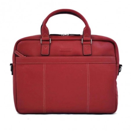 Cartable porte-ordinateur 15" en cuir KATANA rouge | Sacoche ordinateur femme PC 15 pouces classique élégant Cartable porte-ordinateur 15" en cuir KATANA rouge | Sacoche ordinateur femme PC 15 pouces classique élégant