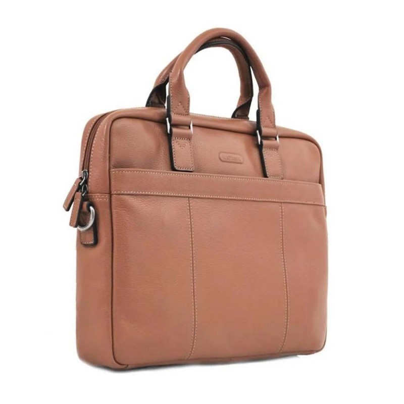 Cartable porte-ordinateur 15 en cuir KATANA marron