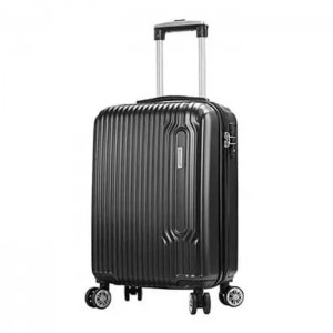 Valise cabine 55cm SNOWBALL "Carbon Robust" noir | Bagage cabine solide pas cher