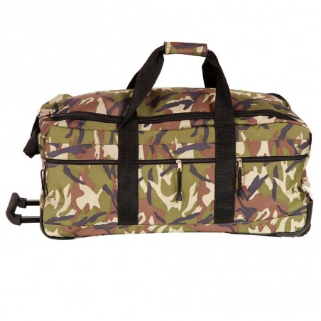 Sac de voyage à roulettes HORIZON "Raid" 68cm camouflage | Bagage grande taille homme