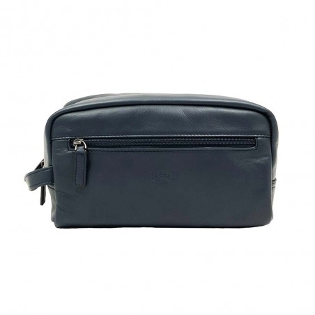 Trousse de toilette en cuir sauvage KATANA bleu marine | Nécessaire de toilette homme qualité luxe pas cher Trousse de toilette en cuir sauvage KATANA bleu marine | Nécessaire de toilette homme qualité luxe pas cher
