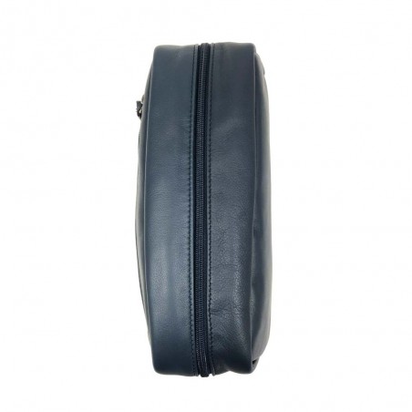 Trousse de toilette en cuir sauvage KATANA bleu marine | Nécessaire de toilette homme qualité luxe pas cher Trousse de toilette en cuir sauvage KATANA bleu marine | Nécessaire de toilette homme qualité luxe pas cher