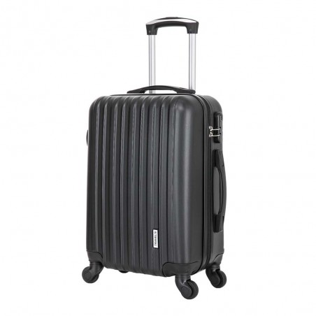 Set de 2 bagages TRAVEL'S "Bari" noir | valise cabine + valise underseat spécial vol low cost Easyjet Ryanair