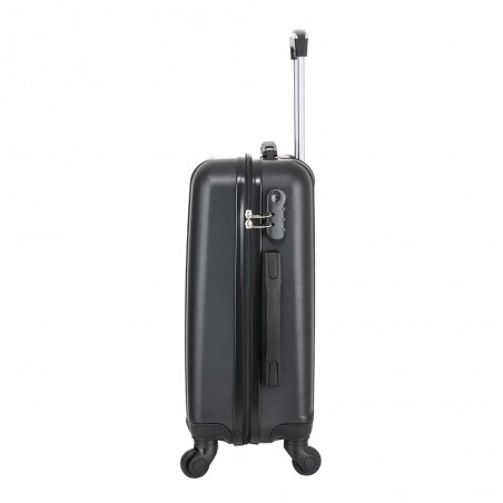 Set de 2 bagages TRAVEL'S "Bari" noir | valise cabine + valise underseat spécial vol low cost Easyjet Ryanair