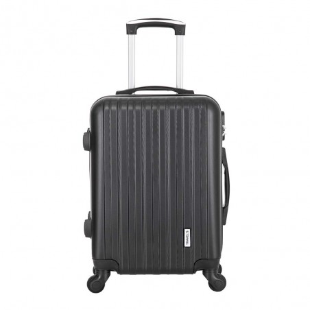 Set de 2 bagages TRAVEL'S "Bari" noir | valise cabine + valise underseat spécial vol low cost Easyjet Ryanair