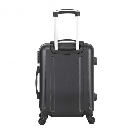 Set de 2 bagages TRAVEL'S "Bari" noir | valise cabine + valise underseat spécial vol low cost Easyjet Ryanair