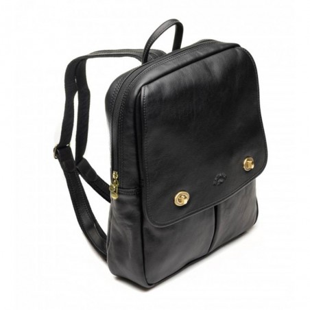 Sac à dos ville en cuir KATANA grand modèle noir | Sac femme style classique authentique qualité