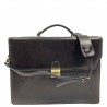 Cartable en cuir 2 soufflets KATANA marron foncé chocolat | Porte-documents homme classique pas cher Cartable en cuir 2 soufflets KATANA marron foncé chocolat | Porte-documents homme classique pas cher