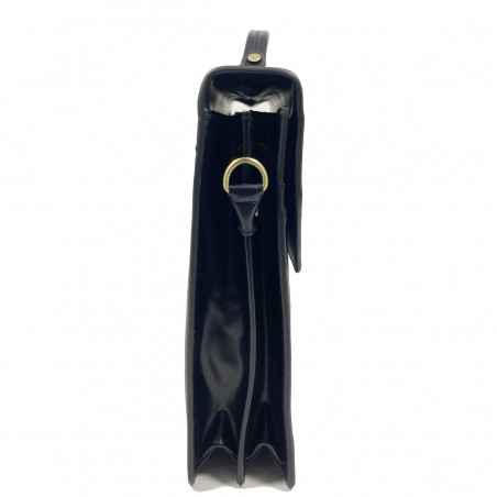 Cartable en cuir 2 soufflets KATANA noir | Porte-documents homme classique pas cher Cartable en cuir 2 soufflets KATANA noir | Porte-documents homme classique pas cher