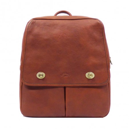 Sac à dos ville en cuir KATANA grand modèle marron | Sac femme élégant style classique vintage pas cher Sac à dos ville en cuir KATANA grand modèle marron | Sac femme élégant style classique vintage pas cher