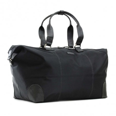 Sac de voyage KATANA nylon et cuir XL noir | Bagage femme grand format élégant chic pas cher