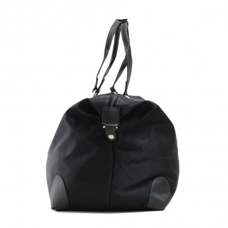 Sac de voyage KATANA nylon et cuir XL noir | Bagage femme grand format élégant chic pas cher Sac de voyage KATANA nylon et cuir XL noir | Bagage femme grand format élégant chic pas cher
