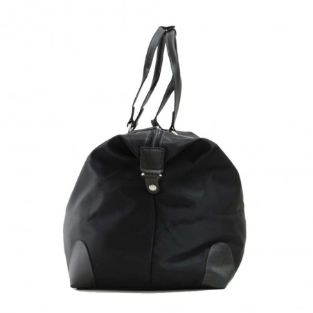 Sac de voyage KATANA nylon et cuir XL noir | Bagage femme grand format élégant chic pas cher