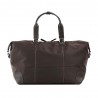 Sac de voyage KATANA nylon et cuir XL marron foncé chocolat | Bagage femme grand format élégant chic pas cher Sac de voyage KATANA nylon et cuir XL marron foncé chocolat | Bagage femme grand format élégant chic pas cher