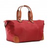 Sac week-end KATANA nylon et cuir rouge | Bagage femme style classique élégant pas cher Sac week-end KATANA nylon et cuir rouge | Bagage femme style classique élégant pas cher
