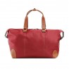 Sac week-end KATANA nylon et cuir rouge | Bagage femme style classique élégant pas cher Sac week-end KATANA nylon et cuir rouge | Bagage femme style classique élégant pas cher