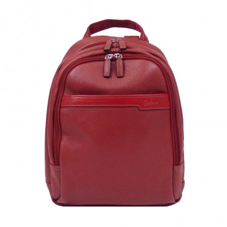 Sac à dos en cuir femme KATANA rouge foncé | Sac de ville élégant chic pas cher qualité