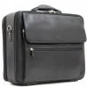 Katana | Attaché-case business en cuir 17" noir | Bagage professionnel classique élégant Katana | Attaché-case business en cuir 17" noir | Bagage professionnel classique élégant