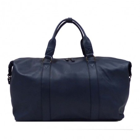 Sac de voyage en cuir KATANA "Sven" bleu marine | Bagage cabine homme qualité luxe pas cher