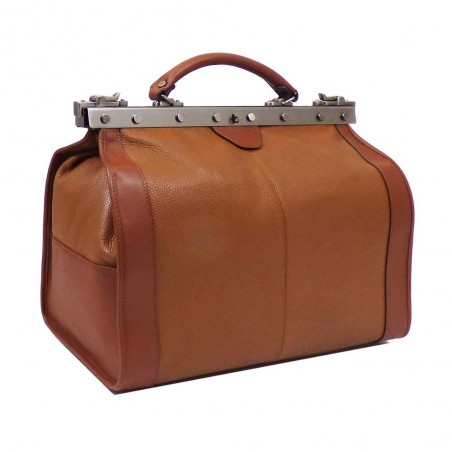 Sac de voyage en cuir KATANA "Doctor Bag" 42cm marron | Petit sac de médecin vintage élégant qualité luxe pas cher Sac de voyage en cuir KATANA "Doctor Bag" 42cm marron | Petit sac de médecin vintage élégant qualité luxe pas cher