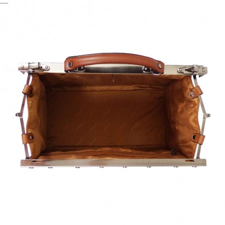 Sac de voyage en cuir KATANA "Doctor Bag" 42cm marron | Petit sac de médecin vintage élégant qualité luxe pas cher Sac de voyage en cuir KATANA "Doctor Bag" 42cm marron | Petit sac de médecin vintage élégant qualité luxe pas cher