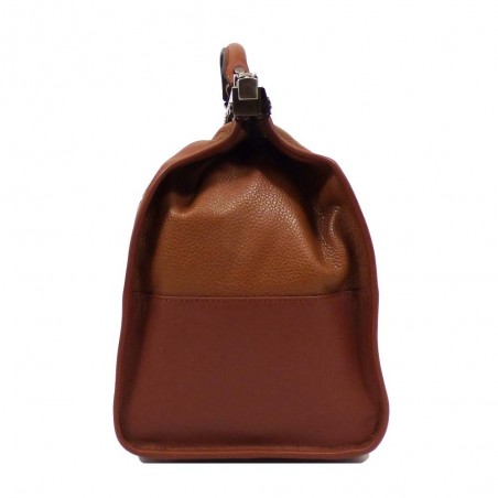 Sac de voyage en cuir KATANA "Doctor Bag" 42cm marron | Petit sac de médecin vintage élégant qualité luxe pas cher Sac de voyage en cuir KATANA "Doctor Bag" 42cm marron | Petit sac de médecin vintage élégant qualité luxe pas cher
