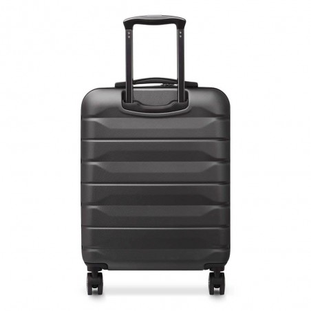 Valise cabine slim DELSEY "Air Armour" noir | Bagage avion petite taille qualité marque française