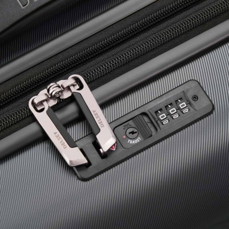 Valise cabine slim DELSEY "Air Armour" noir | Bagage avion petite taille qualité marque française Valise cabine slim DELSEY "Air Armour" noir | Bagage avion petite taille qualité marque française