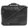 Katana | Attaché-case business en cuir 17" noir | Bagage professionnel classique élégant Katana | Attaché-case business en cuir 17" noir | Bagage professionnel classique élégant