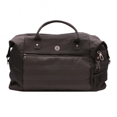 Sac de voyage homme SERGE BLANCO "Basik" noir | Bagage week-end style sportif rugby