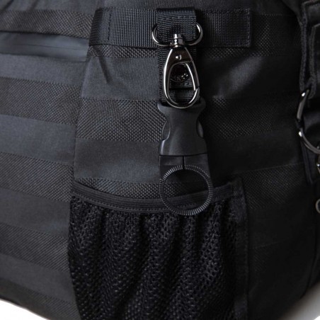 Sac de voyage homme SERGE BLANCO "Basik" noir | Bagage week-end style sportif rugby