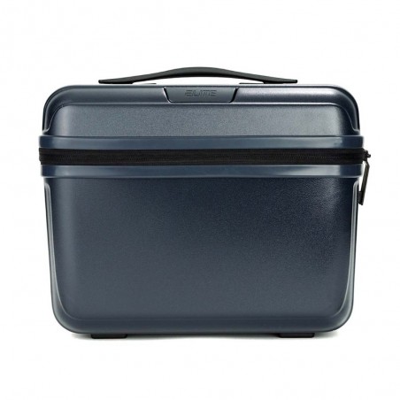 Vanity case ELITE "Top Loader" Pure Mate bleu nuit | Vanity rigide femme garanti 5 ans polycarbonate solide bandoulière