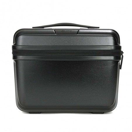 Vanity case ELITE "Top Loader" Pure Mate noir | Vanity rigide femme garanti 5 ans polycarbonate solide bandoulière