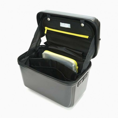 Vanity case ELITE "Top Loader" Pure Mate noir | Vanity rigide femme garanti 5 ans polycarbonate solide bandoulière