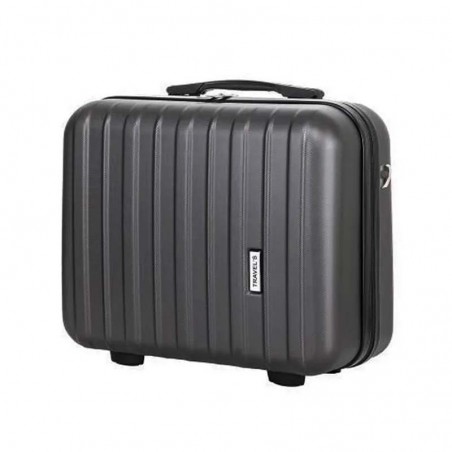 Set de 2 bagages TRAVEL'S "Bari" noir | valise cabine + valise underseat spécial vol low cost Easyjet Ryanair