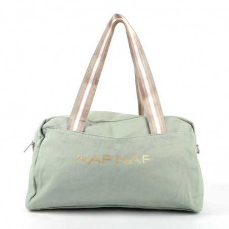 Sac polochon NAF NAF "Papilio" vert amande | Sac de voyage sac de sport fille femme pas cher