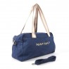 Sac polochon NAF NAF "Papilio" bleu marine | Sac de voyage sac de sport fille femme pas cher Sac polochon NAF NAF "Papilio" bleu marine | Sac de voyage sac de sport fille femme pas cher