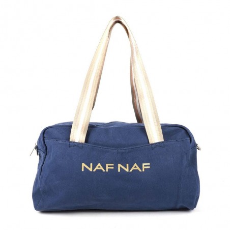 Sac polochon NAF NAF "Papilio" bleu marine | Sac de voyage sac de sport fille femme pas cher